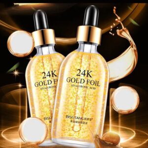 100ML 24K Gold Tense Moisture Essence Pure Hyaluronic Acid Serum Anti-wrinkle Gold Nicotinamide Liquid Snail Skin Care Essence