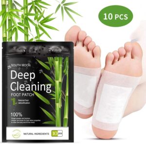 10pcs Detox Foot Patches Natural Charcoal Pads Detoxification Body Toxins Cleansing Slimming Stress Relief Feet Care Adhersive