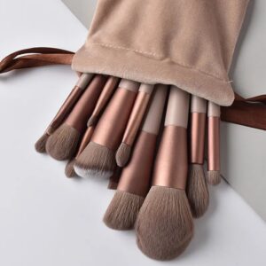 13pc Makeup Brushes Set Make Up Concealer Blush Cosmetic Powder Brush Eyeshadow Foundation Highlighter Brushes Soft Beauty Tool