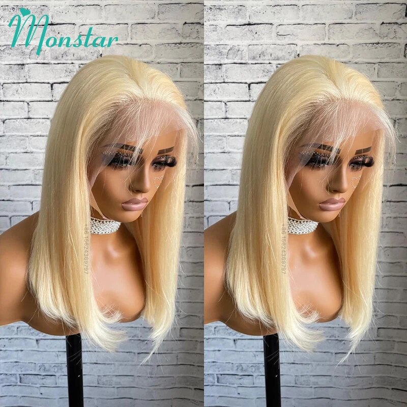 5x5 Closure Wig Glueless Wig Ready To Wear Bone Straight Bob Wig 613 Lace Frontal Wig 13x6 13x4 Blonde Lace Front Wig Human Hair - Image 4