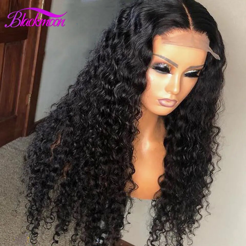 Brazilian Deep Wave Frontal Wig Transparent 13x4 Lace Front Human Hair Wigs for Women Pre Plucked Deep Curly 4x4 Closure Wigs - Image 2
