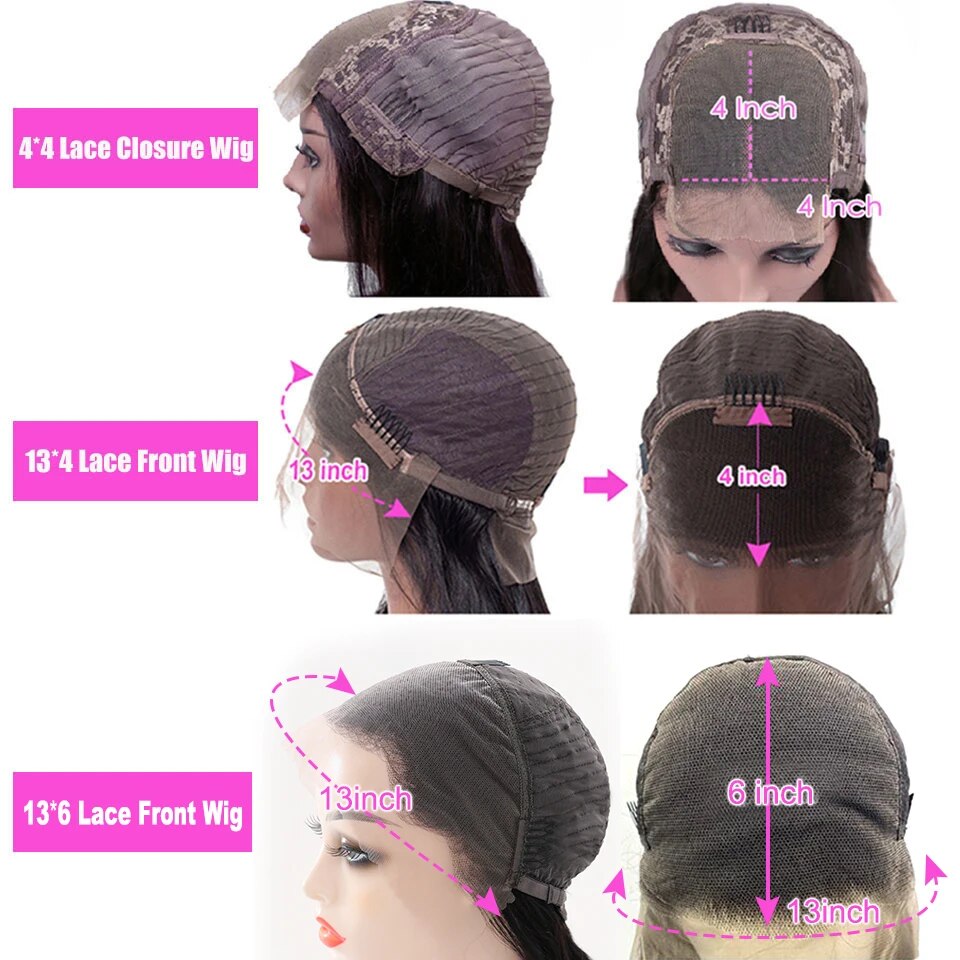 Brazilian Deep Wave Frontal Wig Transparent 13x4 Lace Front Human Hair Wigs for Women Pre Plucked Deep Curly 4x4 Closure Wigs - Image 6