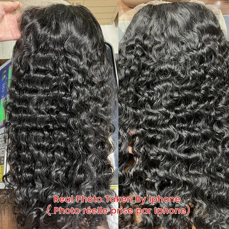 Deep Wave Frontal Wig Transparent 13x4 Lace Front Wigs for Women Brazilian Deep Curly 4x4 Closure Wig Human Hair Pre Plucked - Image 5