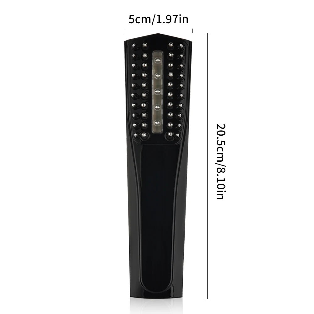 Electric Laser Hair Growth Comb Infrared Therapy Treatment Vibration Scalp Massage Hairbrush Anti Hair Loss Products Home Salon - Image 3