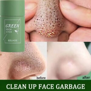 Green Tea Solid Cleansing Mask Stick Remove Acne Blackhead Dark Spot Smearing Mud Film Oil Control Shrink Pores Korean Skin Care