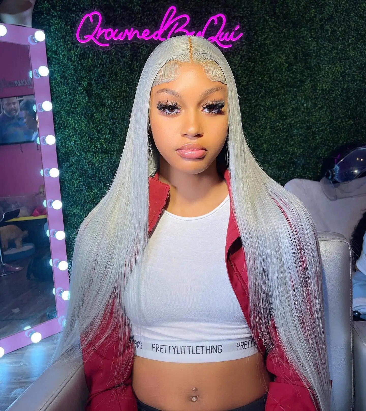 Grey 613 Colored 13x6 Transparent Lace Frontal Wigs Human Hair Wig For Women Brazilian Remy Hair Glueless Full Lace Wigs - Image 2