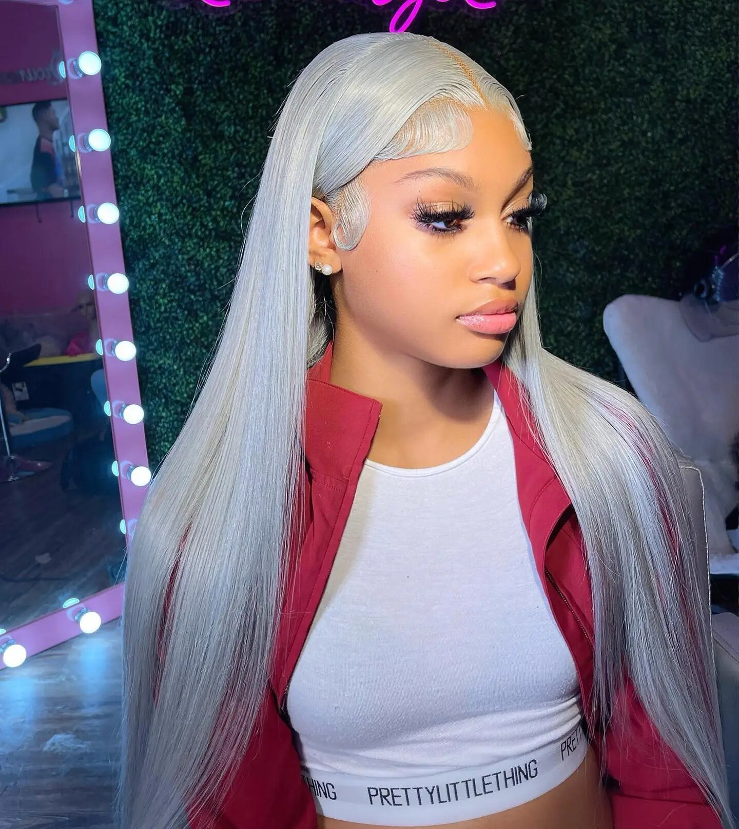 Grey 613 Colored 13x6 Transparent Lace Frontal Wigs Human Hair Wig For Women Brazilian Remy Hair Glueless Full Lace Wigs