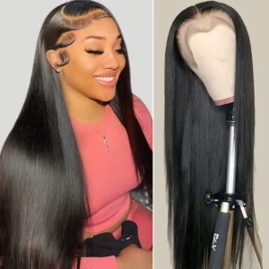 HD Lace Frontal Wig 28 30 inch Straight Human Hair Wigs 180% 13x4/6 Transparent Lace Front Wigs 5x5 Human Hair Lace Closure Wigs