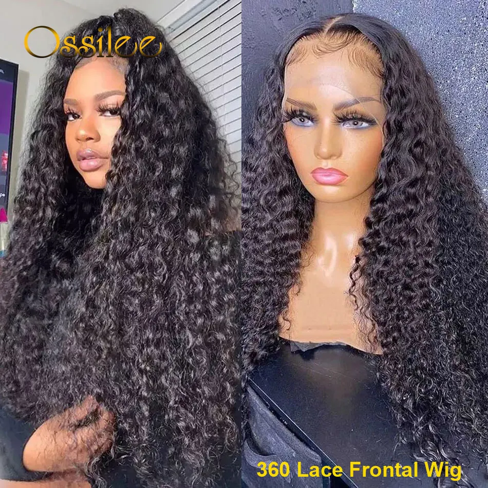 HD Transparent Lace Front Human Hair Wigs Deep Wave Wig 4x4 Lace Closure Wigs Remy Curly Human Hair Wig 13x4 13x6 Frontal Wigs - Image 6