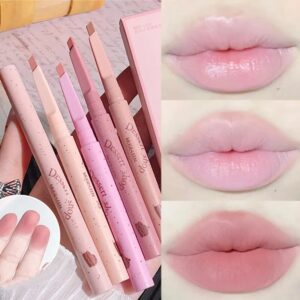 Milk Matte Smooth Lip Liner Pen Makeup Waterproof Lasting Contouring 3D Lips Lip Stick Pencil Nude Pink Lip Tint Lips Cosmetic