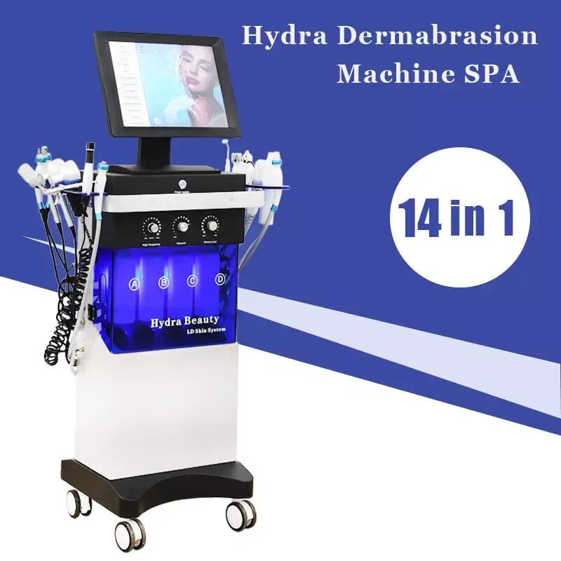 Multifunction Oxygen Hydra Dermabrasion Skin Care Machine Facial Ultrasonic Cleaning Rejuvenation Remove Blackhead Face Lifting - Image 2