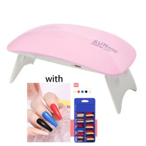 Nail Dryer Machine 6W Mini UV LED Lamp Portable USB Cable Home Use Mini Lamp for Drying Nails UV Gel Nail Art Manicure Tools