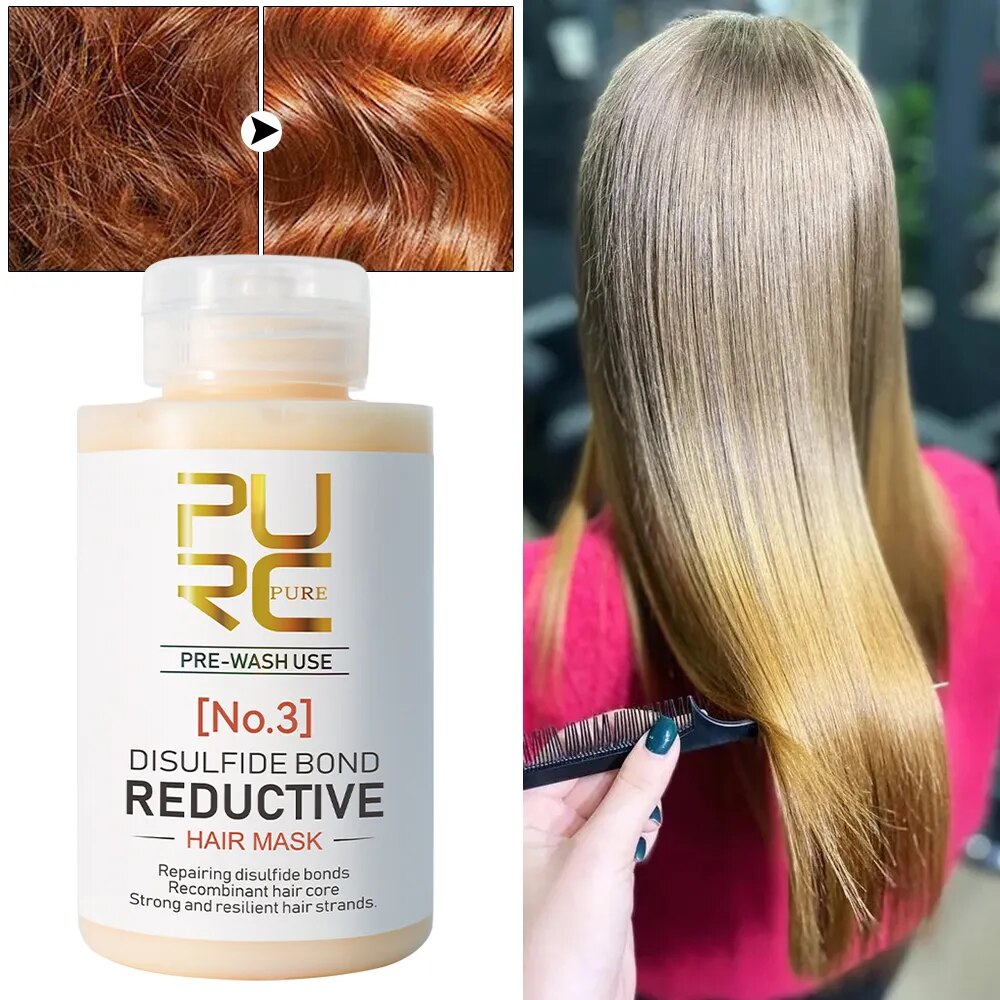 PURC Hair Mask Disulfide Bond Repair Frizz Damaged Prevents Breakage Hair Loss Smooth Keratin Hair Treatment Masks Care 100 G