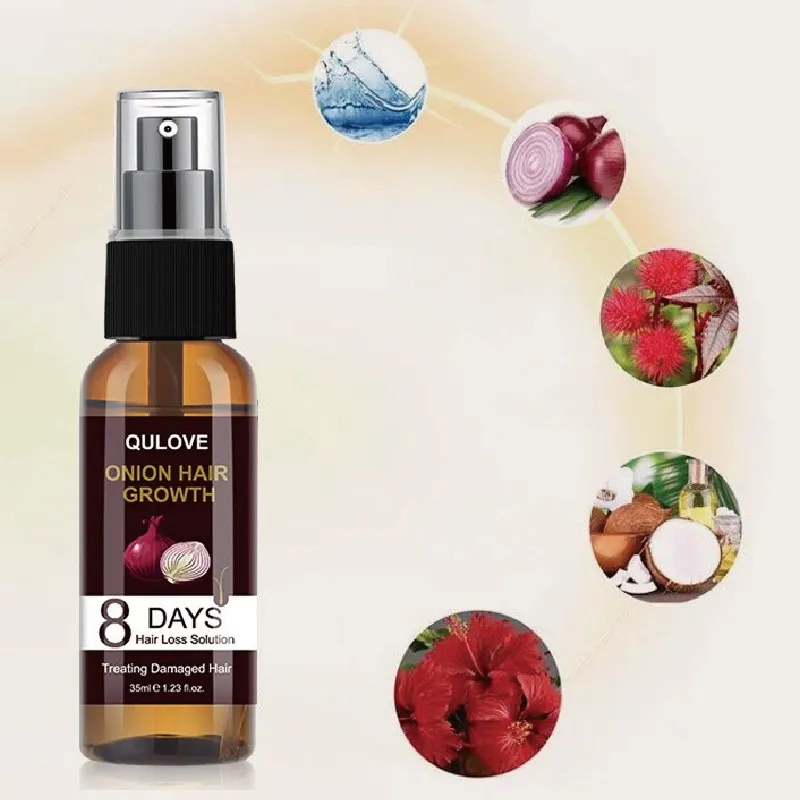 Powerful Hair Growth Serum Onion Spray Anti Hairs Loss Products Treatment Essence Repair Nourish Roots Regrowth For Men Women - Image 6
