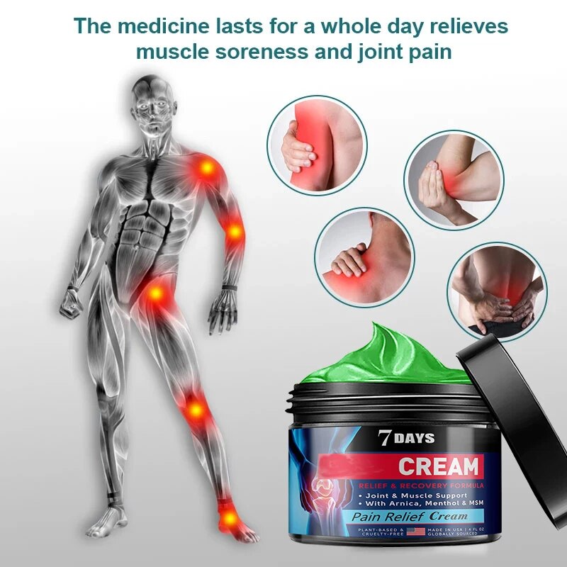 Rheumatic Joint Pain Relief Cream - Helps Relieve Pain From Muscle Fatigue, Stiffness, Back Pain, Arthritis and Sprains - Image 5