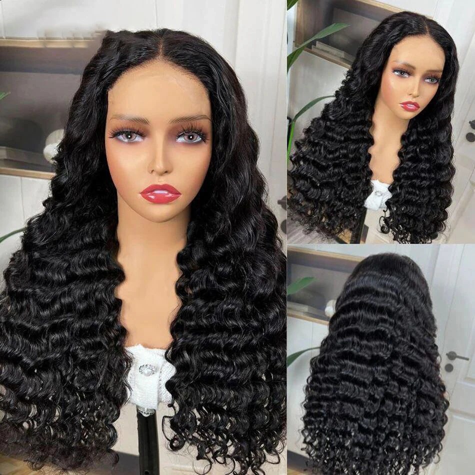 SVT Deep Wave Lace Front Wig Brazilian Loose Deep Wave Full Lace Frontal Wig Wet And Wavy Curly Human Hair Wigs For Black Women - Image 2