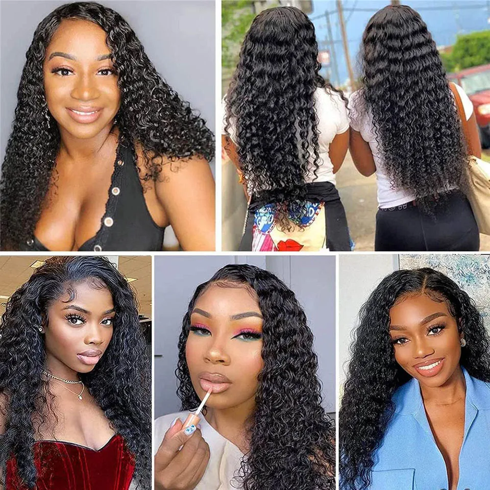 SVT Deep Wave Lace Front Wig Brazilian Loose Deep Wave Full Lace Frontal Wig Wet And Wavy Curly Human Hair Wigs For Black Women - Image 5