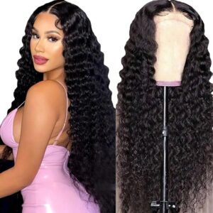 SVT Deep Wave Lace Front Wig Brazilian Loose Deep Wave Full Lace Frontal Wig Wet And Wavy Curly Human Hair Wigs For Black Women