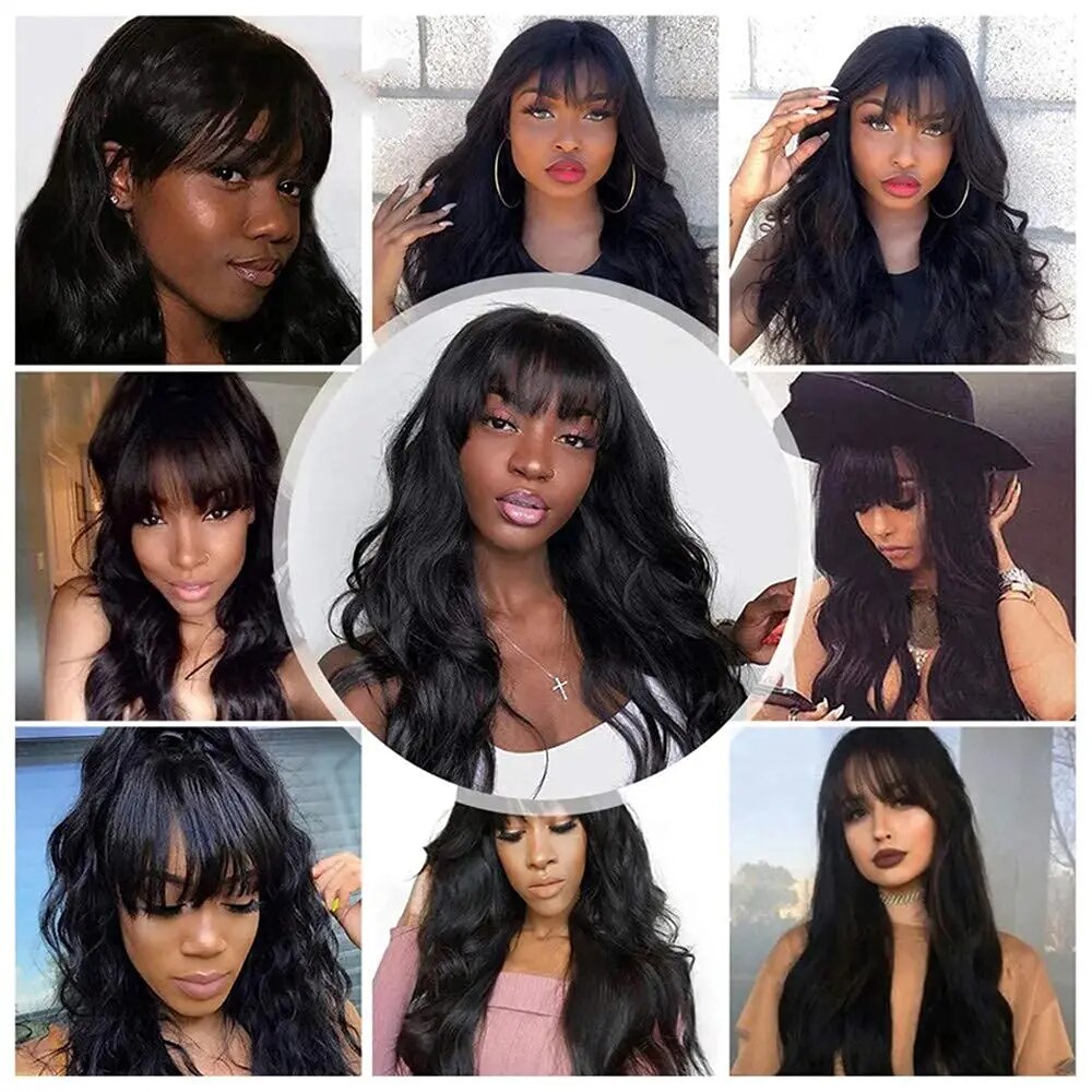 Short Bob Body Wavy With Bang Lace Front Human hair Wigs For Black Women Fake Scalp Brazilian Wig Loose Body Wave Short Bob Wig - Image 5