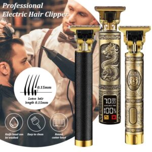 T9 Electric Cordless Hair Cutting Machine Hot Sale Vintage Professional Hair Barber Trimmer For Men Clipper Shaver Beard