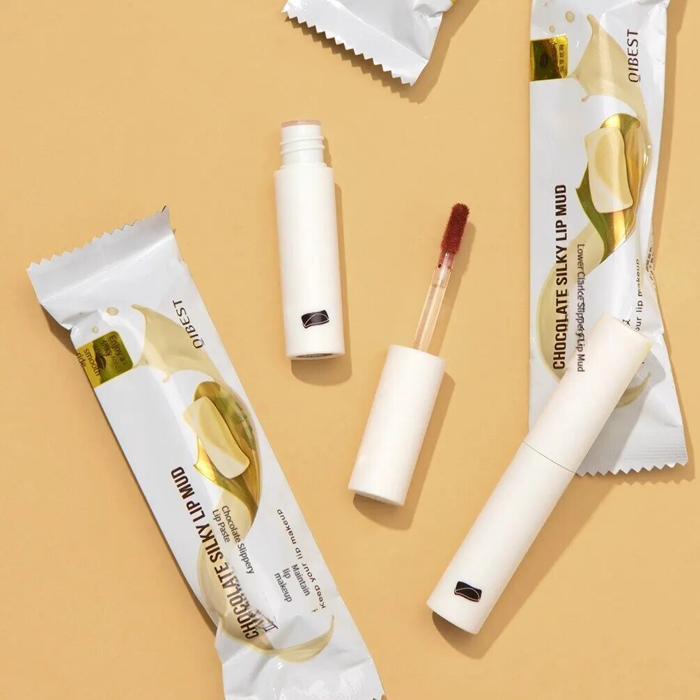 Trendy LIp Gloss Nude Matte Chocolate Lipstick Waterproof Long Lasting Women Red Lip Tint Velvet Lip Glaze Cosmetics - Image 2